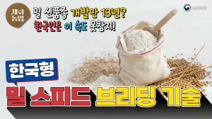 밀 신품종 개발이 13년이나 걸린다고? 답답해서 신기술 개발해버림 이미지