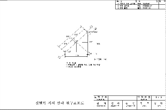 집열기 지지 삼각철구조물도