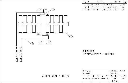 집열기 배열/배관도